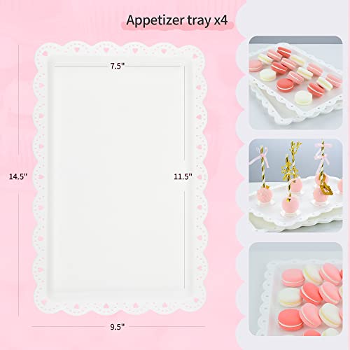Pack of 11 NWK Cake Stand Set of Cupcake Stand, Tray & Table Cloth (Gold) - color: Gold