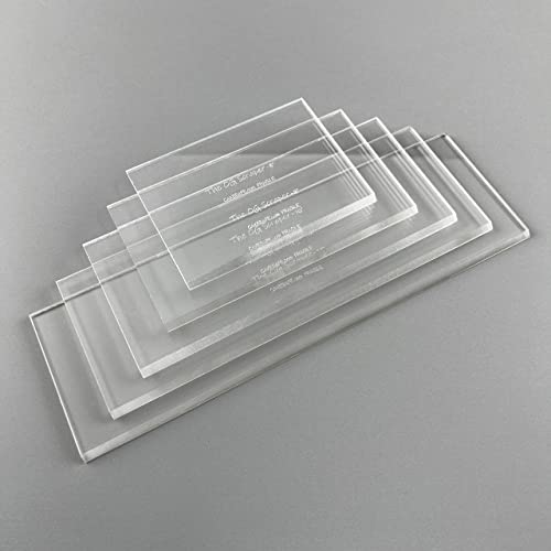 CAKESAFE 8 Inch OG Scraper-Clear Acrylic Cake, Icing, and Butter Cream Smoother with Beveled Edge - size: 8" OG Scraper