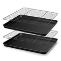 E-far Nonstick Baking Sheet with Rack Set, 16 x 12 Inch Cookie Sheet