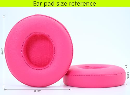 Replacement Ear Pads Compatible with Beats Solo 3 Wireless Rose red - color: Rose red