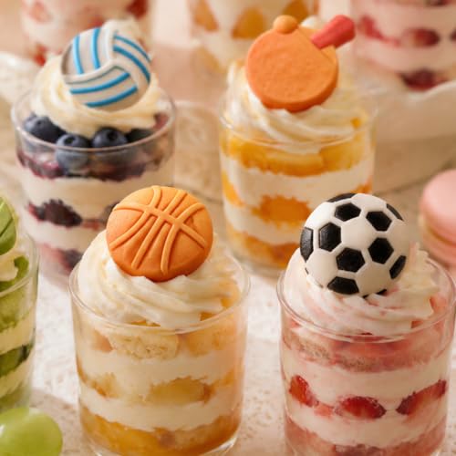 6-Cavity Soccer, Volleyball Shaped Silicone Mold for Chocolate, Candy - color: Pink-XY033