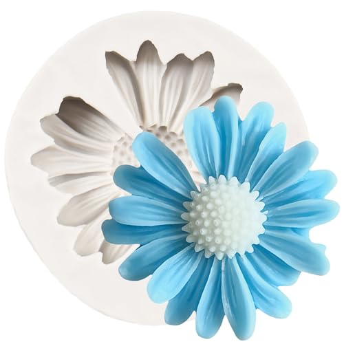 Chrysanthemum Flower Silicone Mold Daisy Flower Fondant Cake Molds - color: Style A