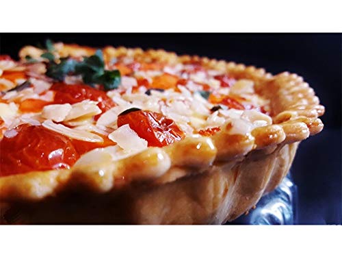 IELEK Tart Flan Pie Pan Nonstick Heavy Duty 10 Inch Quiche Cheese Molds With Removable Loose Bottom Fluted - size: 10 Inch