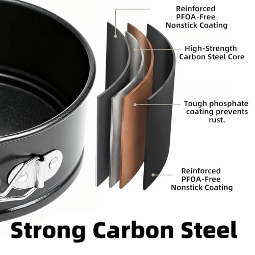 4 Inches Mini Springform Pan, 4-Pack - size: 4 Inch