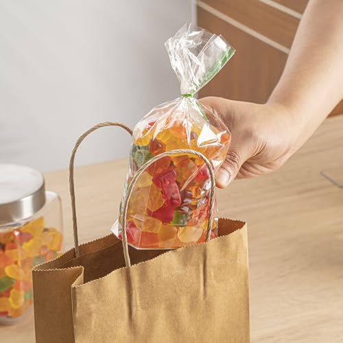 Restaurantware 3 x 2 x 8 In Clear Plastic Gusset Bread Bags, 100 Count - size: 3" x 2" x 8" - Wicker Dispensing