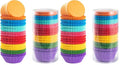 Bright Rainbow Standard Cupcake Liners Solid Colorful Paper Baking Cups 400-Count (Pack of 2) - size: Standard Size (Pack of 2)