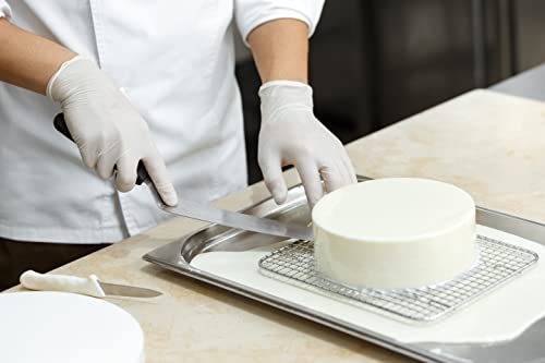 Professional Cake Decorating Tools - Stainless Steel 6.5" Offset Cake Spatula - Icing Spatulas with Wood Handle (6.5 inch) - size: 6.5 inch (Single)