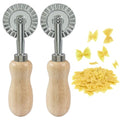 2Pcs Pasta Cutter Fluted Pastry Wheel Roller, 1.5 Inch Diameter
