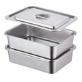 4 Inch Extra Deep Lasagna Baking Pan with Lid, 7.4Qt, 2 Pack - size: M, style: 2 Pack