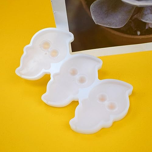 mostsom Halloween Silicone Mold Ghost Lollipop Mold Cake Pops Mold Chocolate Candy Silicone Mold Pop Lollipop Maker Tool Cake Baking 2PCS (O_ Ghost) - size: O_ Ghost
