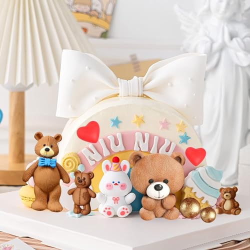 ZiXiang Bear Silicone Mold Valentine's Day Fondant Molds Set Of 5 - color: Style C