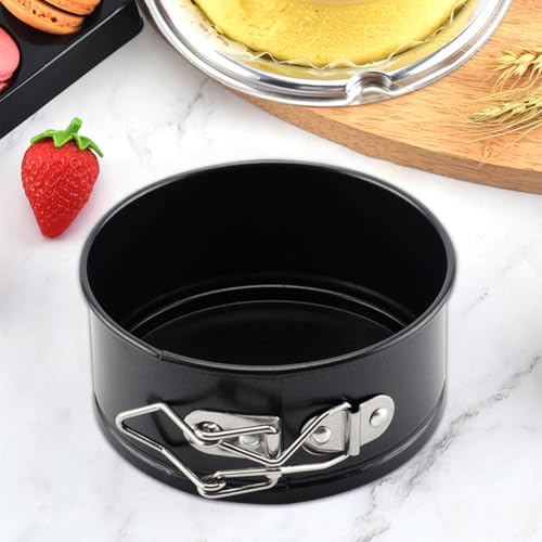 4 Inch Springform Pans Set of 4, Mini Cheesecake Pans with Removable Bottom