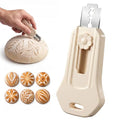 Bread Lame Sourdough Scoring Tool, Dual Sided Magnetic Bread Knife - color: Cream
