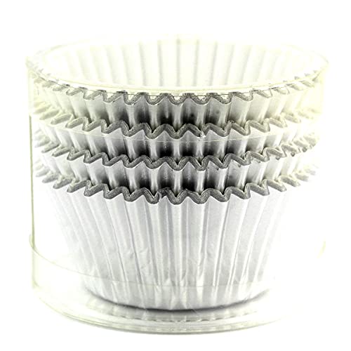 Foil Cupcake Liners Standard Paper Baking Cups 100 Pcs (Silver) - color: Silver