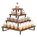 Wooden Cupcake Stand, Tiered Cupcake Display Tower Stand - size: Right Angle Corner