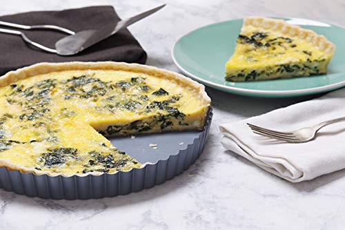 Fox Run Removable Bottom Non-Stick Tart and Quiche Pan, Loose Bottom Quiche Pan - 9.5-inch - style: 9-Inch Round