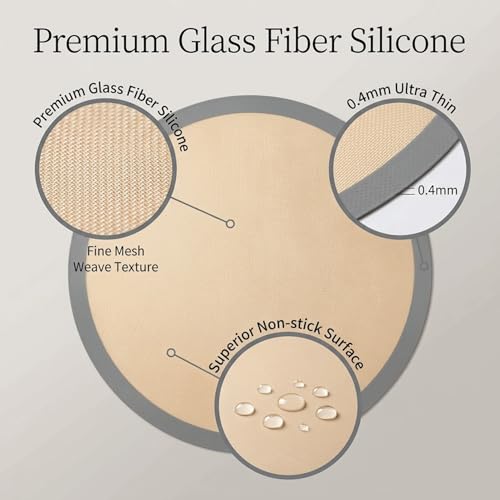 Silicone Baking Mat Set with Bottom and Side Liner, Nonstick Cheesecake Pan Liner, Reusable Leakproof Cake Pan Liner, Dishwasher Safe and Easy to Clean – Gray (9 inches)