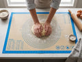 Silicone Pastry Mat with Measurements, 36 x 24 Inch Extra Thick Non-Slip Nonstick XL Baking Mat for Dough Rolling, Kneading, Fondant and Pie, Blue - color: Blue, size: 36"L x 24"W