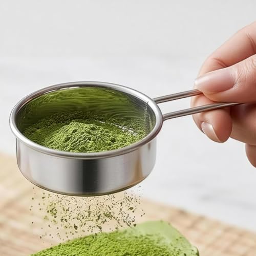 1Pc Stainless Steel Mini Powder Shaker, Handheld Fine Mesh Sifter for Powdered Sugar, Cocoa Powder and Baking Flour Use