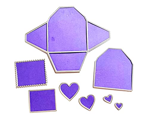 Mvchifay Cutting Dies Metal Stencils Scrapbooking Tool DIY Craft Carbon Steel Embossing Template for Paper Card Making (Love Envelope- 14.3x11.3cm) - color: Love Envelope-14.3x11.3cm