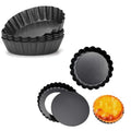 12 Packs Egg Tart Mold, 3 Inch Tart Molds with Removable Bottom, Non-Stick Pan Carbon Steel Egg Tart Molds, Muffin Cupcake Pudding Baking Cup Maker - for Pies, Cakes - size: 3 Inch