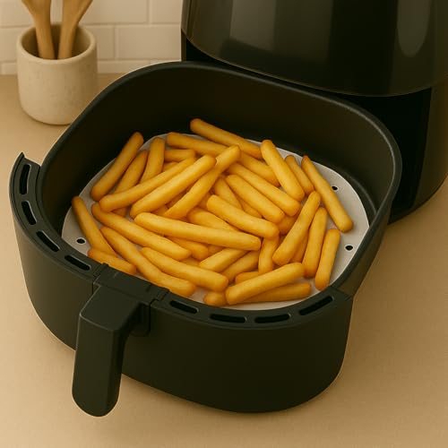 BYKITCHEN 10 Inch Bamboo Steamer Liners for Dumpling, Air Fryer Paper Liner - size: 10 inches