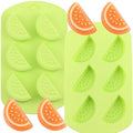 6 Cavity Watermelon Silicone Candy Molds Set Of 2