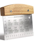Superbaking Multipurpose Bench Scraper, 6" Grill & Dough Scraper with Ruler