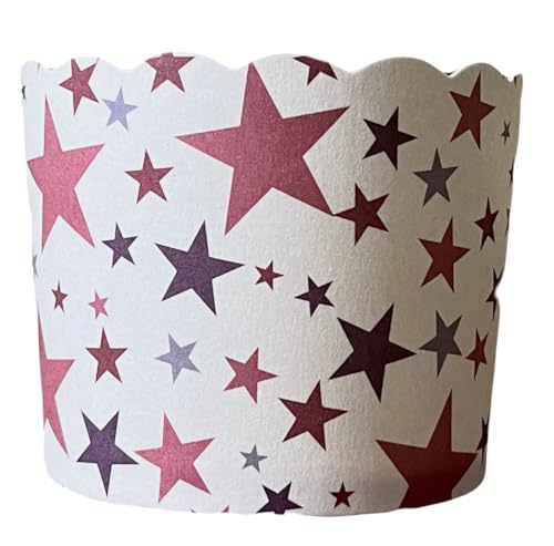 Paper Baking Cups, Greaseproof Disposable Cupcake Liners (Americana, Large Cups (50-Pack)) - color: Americana