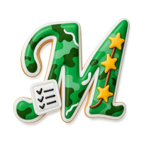Mighty Gadget Fancy Cursive Letter A to Z Cookie Cutter - 4" Tall Alphabet Baking Mold (Random Color) (M) - color: M