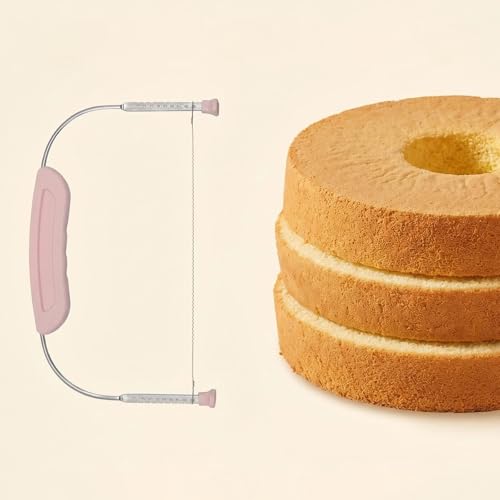 Stainless Steel Adjustable Cake Leveler, Double Wire Cake Cutter Slicer with 9 Positions, Stable Base for Even Cutting, Ideal for Layer Cakes, Baking and Decorating Tool