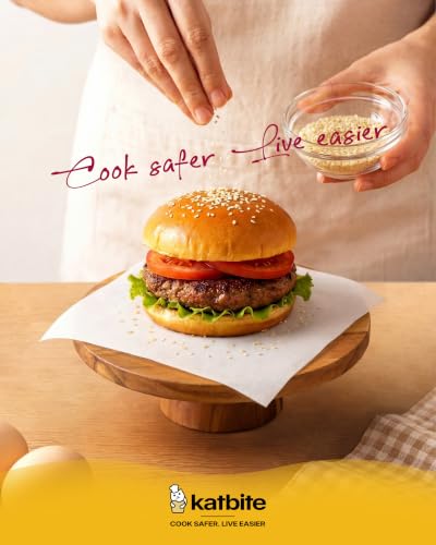 Katbite 1000 Pcs Burger Patty Paper Squares, 5.5x5.5 Inch, Non-Stick - size: 5.5"x5.5"-1000