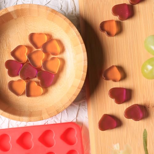 Mini Heart Silicone Mold, 150 Cavities - color: Love Shape