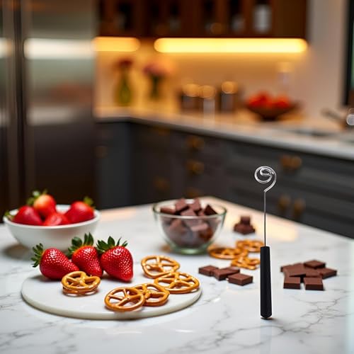 Stainless Steel Chocolate Dipping Fork, Candy and Fondue Baking Tools, Kitchen Gadgets for DIY Decorating and Dessert Making