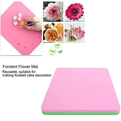 Gum Paste Foam Pad Fondant Foam Mat Food Grade Sponge Fondant Sponge Pad With 5 Holes Rectangular Fondant Cakeer Drying Mat Modeling Tool