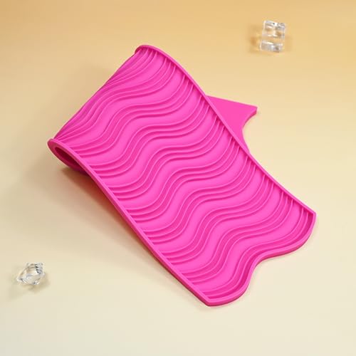 Silicone Texture Cake Wave Border Decor Embossing Mold, Sugarcraft Pastry Fondant Clay Mould Impression Embossed Mat Wedding Cake Decorating Tool DIY (Wave)