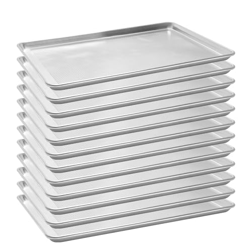 12 Pack Full Size Perforated Aluminum Baking Sheet, 26 x 18 in - size: 12-pack Perforated Full Size (26"x18")