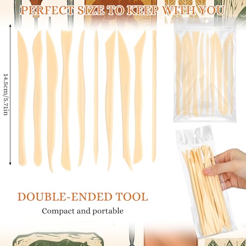 Ferrochef 1 Set 10 Pcs Clay Tools, Plastic Sculpting Tools, Classic Style - color: Classic Style, size: Plastic