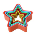 Cookie Cutter Set for Baking, 5PCS Sandwich Fondant Cake Fruit Vegetable Shapes Cutter Set (Star) - color: Star