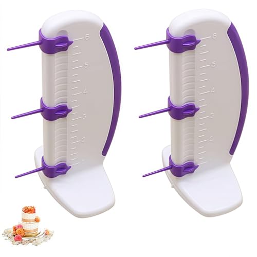 QIANG 2 Pcs Cake Measuring Marker Draw Balance Ruler,Cake Marker, Pattern Decoration Line Cake Edge Side Decorating Tools