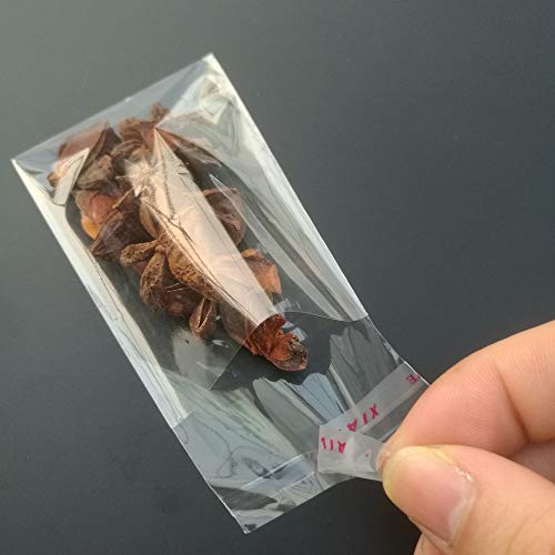 200pcs 2"x3" Clear Resealable Cellophane Bag Self Adhesive Seal - size: 2x3 Inch (Pack of 200)