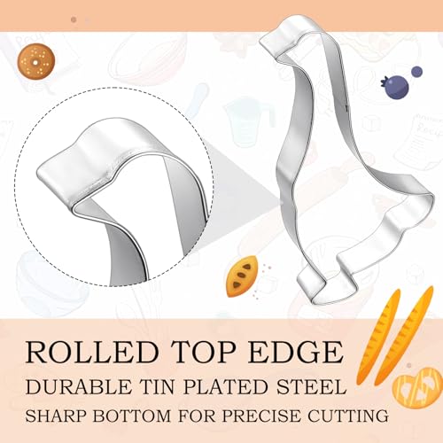 Honeydak 2 Pcs 5 Inch One Silly Goose Party Supplies Goose Cookie Cutter - style: Goose