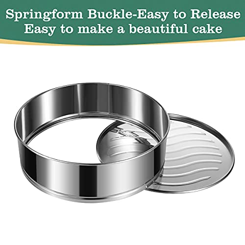 4/7/9-Inch Springform Pan Set, Removable Bottom, Stainless Steel - size: 4" 7" 9" Cake Pan