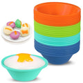 Webake 24 Pcs Platinum Silicone Puto Molder Filipino Medium-Size, 2.75" Reusable Puto Baking Cup for Steamer, BPA-Free & Non-Stick, Plastic Replacement Baking Cup, Great for Bite-Size Muffin, Tart - size: 2.75"