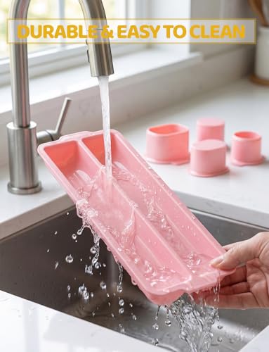 WDAHDHP Cake Pop Cutter Set, Pink Cake Pop Mold with 9 Inch Tray - color: Pink (A)