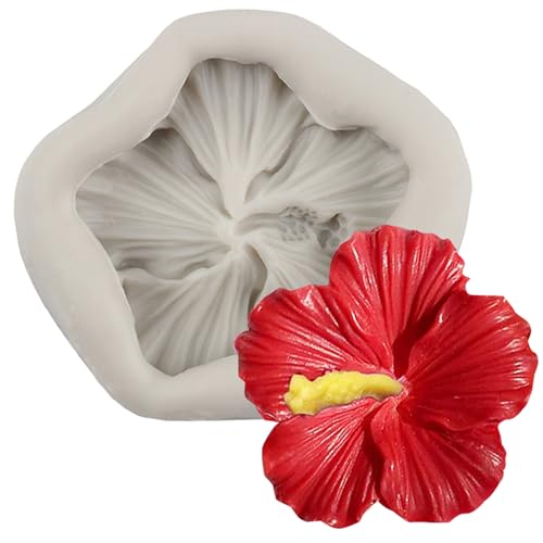 Flower Silicone Mold Hibiscus Flower Fondant Molds - color: Style X
