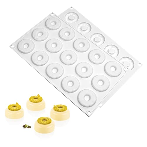 Silicone Donut Mold Round Doughnut Silicone Candy Molds Non-Stick Silicone Molds Perfect For Donut Cake Biscuit Bagels Dishwasher Safe