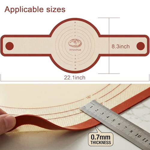 Silicone Bread Sling for Dutch Oven, 2-Pack Reusable Sourdough Baking Mats