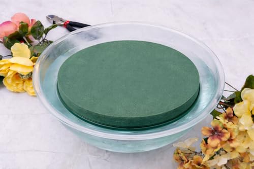 FLOFARE Floral Foam Round Soft and Odorless Foam for Flower Arrangement Supplies, Crafts, Wedding, Birthdays, and Occasions (Extra Large 9.8") - size: Extra Large 9.8"