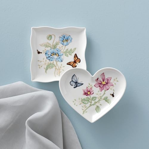 Lenox Butterfly Meadow Square Dish, 0.65 LB, Multi - style: Square Dish